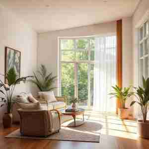 Room grounded with  adequate natural lighting