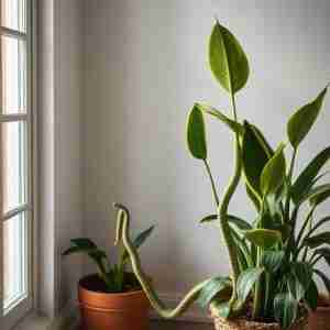 Plants used to ground a room 