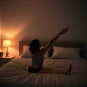 Bed time streches for sleepmaxxing 