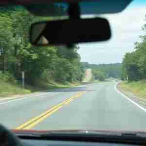 Open road with easy flow of movement