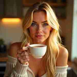 A woman wearing a gold oura ring  