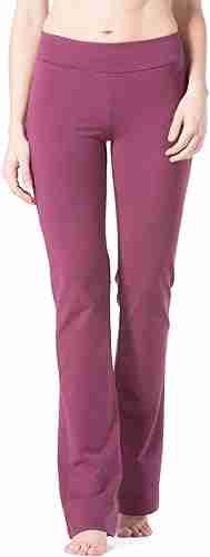 Fishers Finery Women's Organic Cotton Blend Bootcut Yoga Pant; Athletic Casual Pant 10 Best Organic Cotton Yoga Pants That Are Comfy, Sustainable, and Perfect for Your Practice 