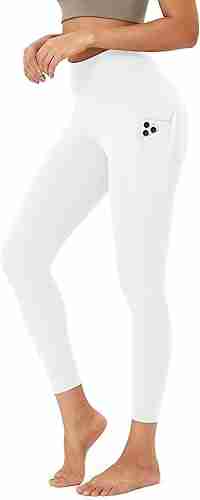 ODODOS Women's High Waisted Yoga Leggings with Pockets, Tummy Control Non See Through Workout Athletic Running Yoga Pants