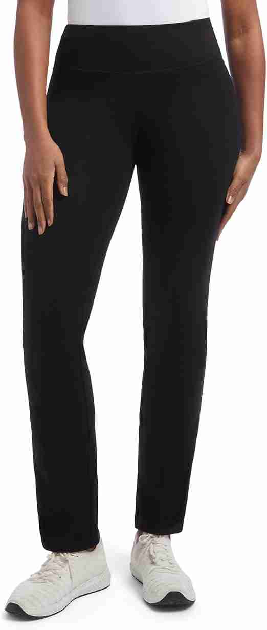 Jockey Women's Active Solid Cotton Jersey Yoga Pants